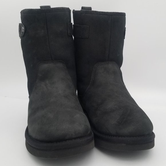 ugg black biker boots